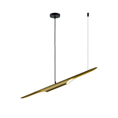 COLGANTE 1 LUZ G9  BRONCE ANODIZADO C/ CABLE TEXTIL Y TENSOR